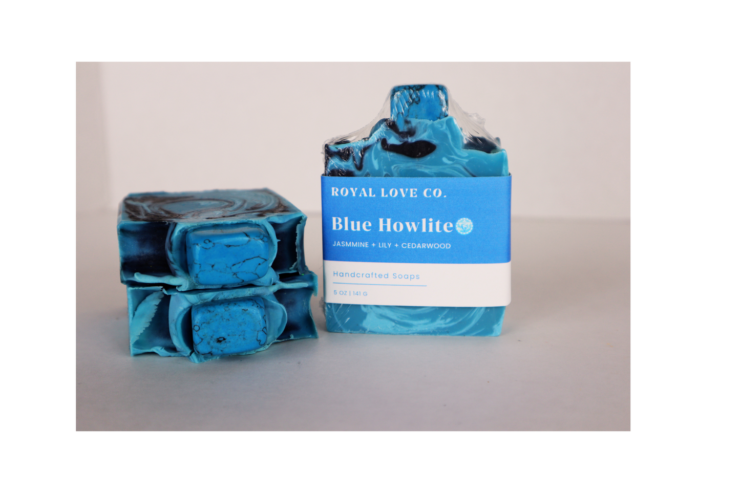 Throat Chakra Soap with Blue Howlite Stone