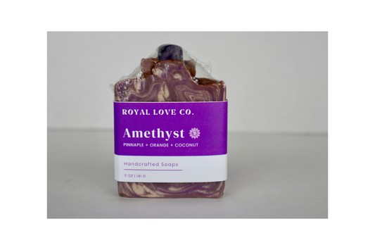 Crown Chakra Soap with Amethyst Stone