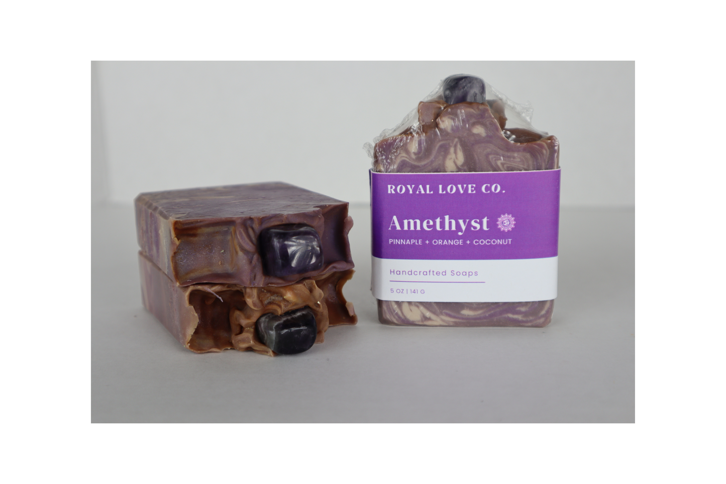 Crown Chakra Soap with Amethyst Stone