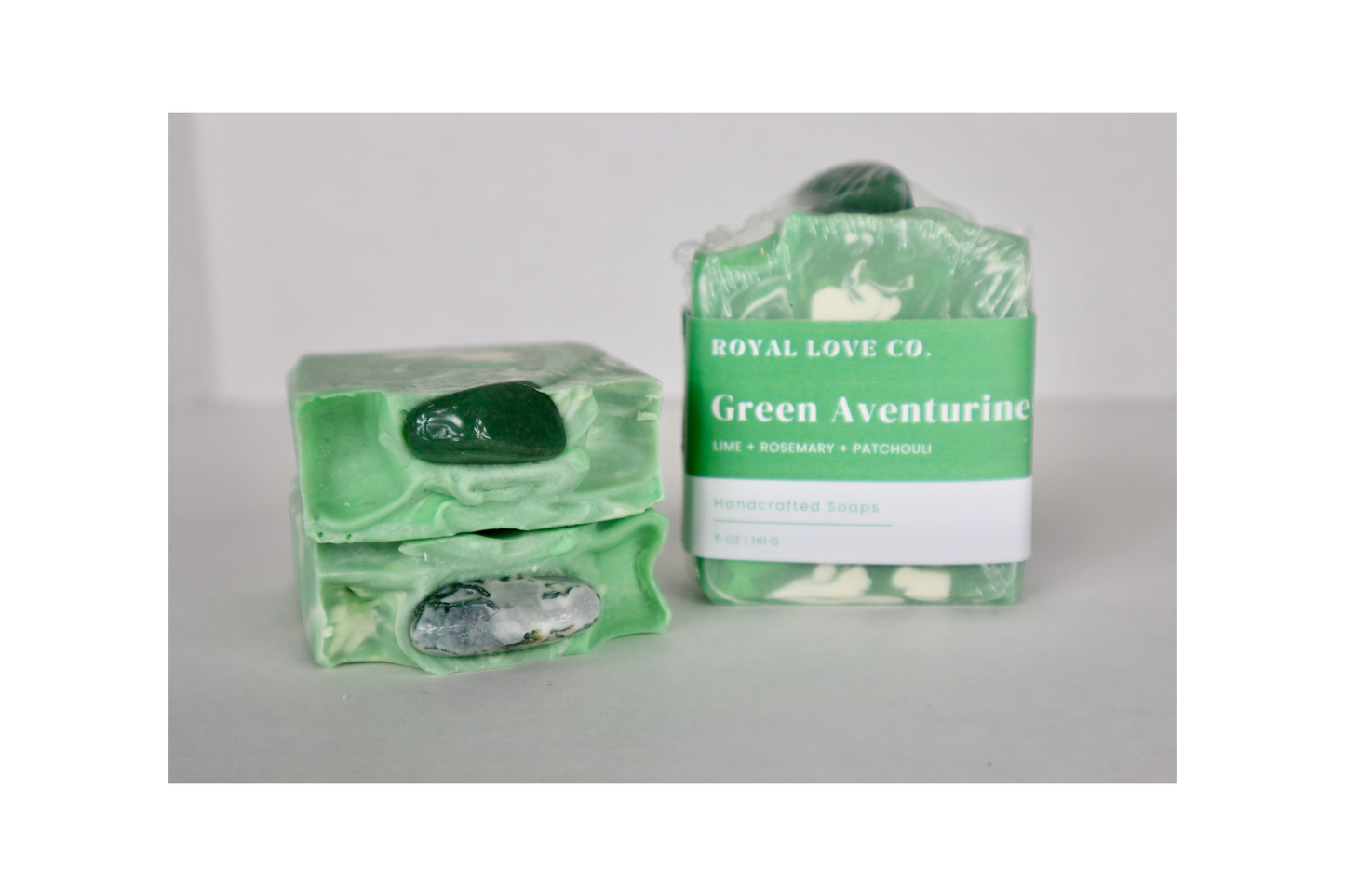 Heart Chakra Soap with Green Aventurine Stone