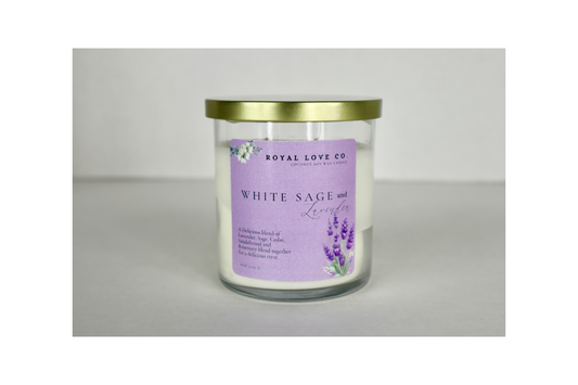 White Sage and Lavender Candle