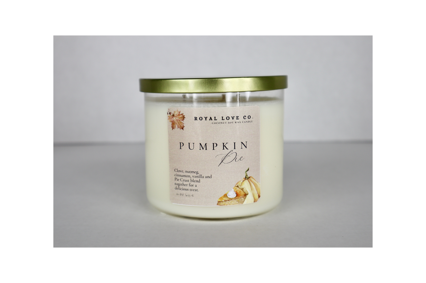 Pumpkin Pie All-Natural Soy-Coconut Candles