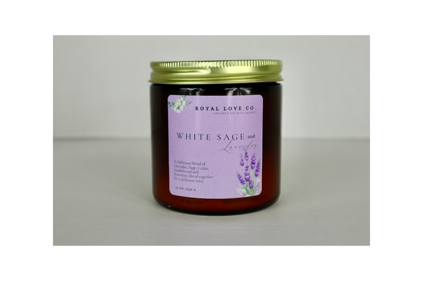 White Sage and Lavender Candle