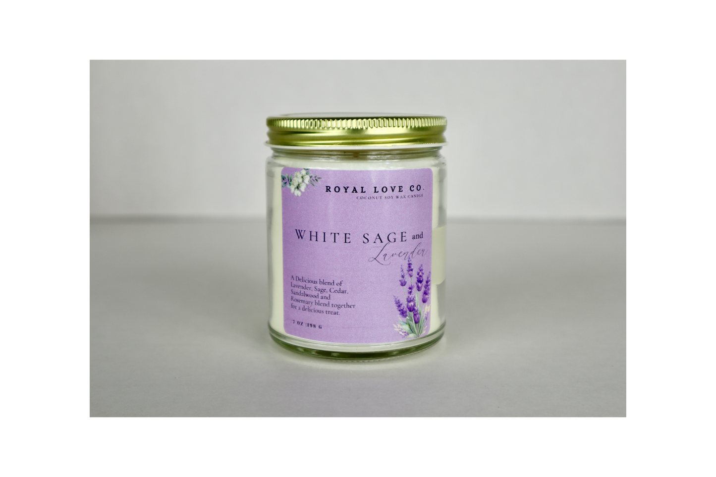 White Sage and Lavender Candle